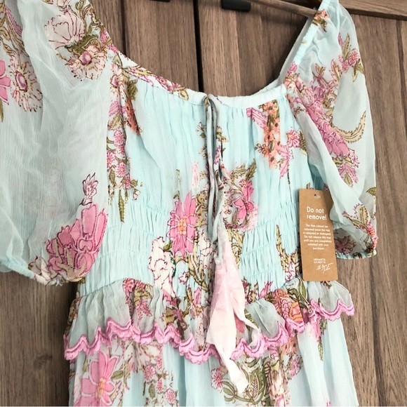 Hemant & Nandita Asia Plunged Midi Dress - Picture 7 of 13